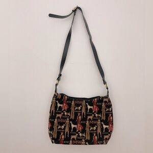 Couture dog cross Stich bag